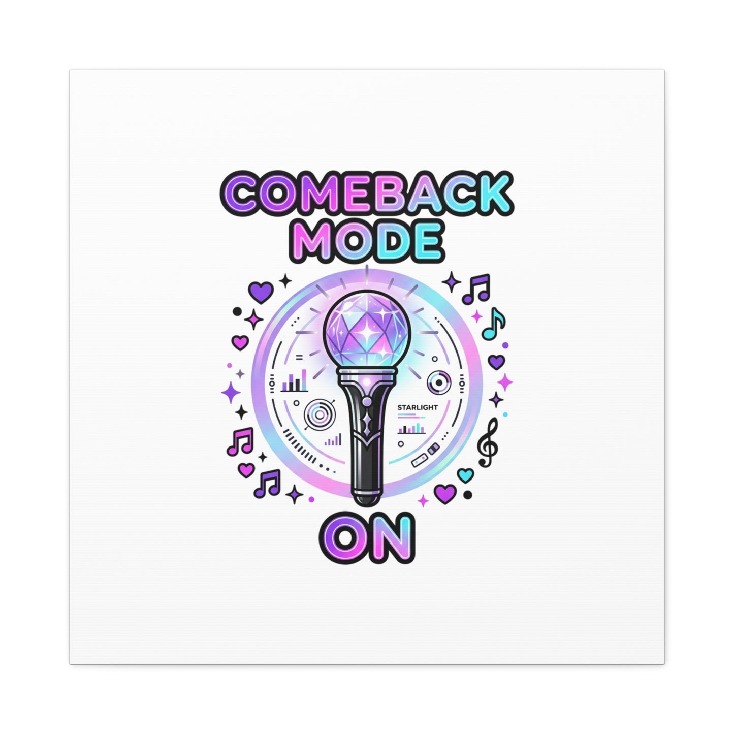 Comeback Mode On Canvas, K-pop Fan Art | Lightstick, Purple Era