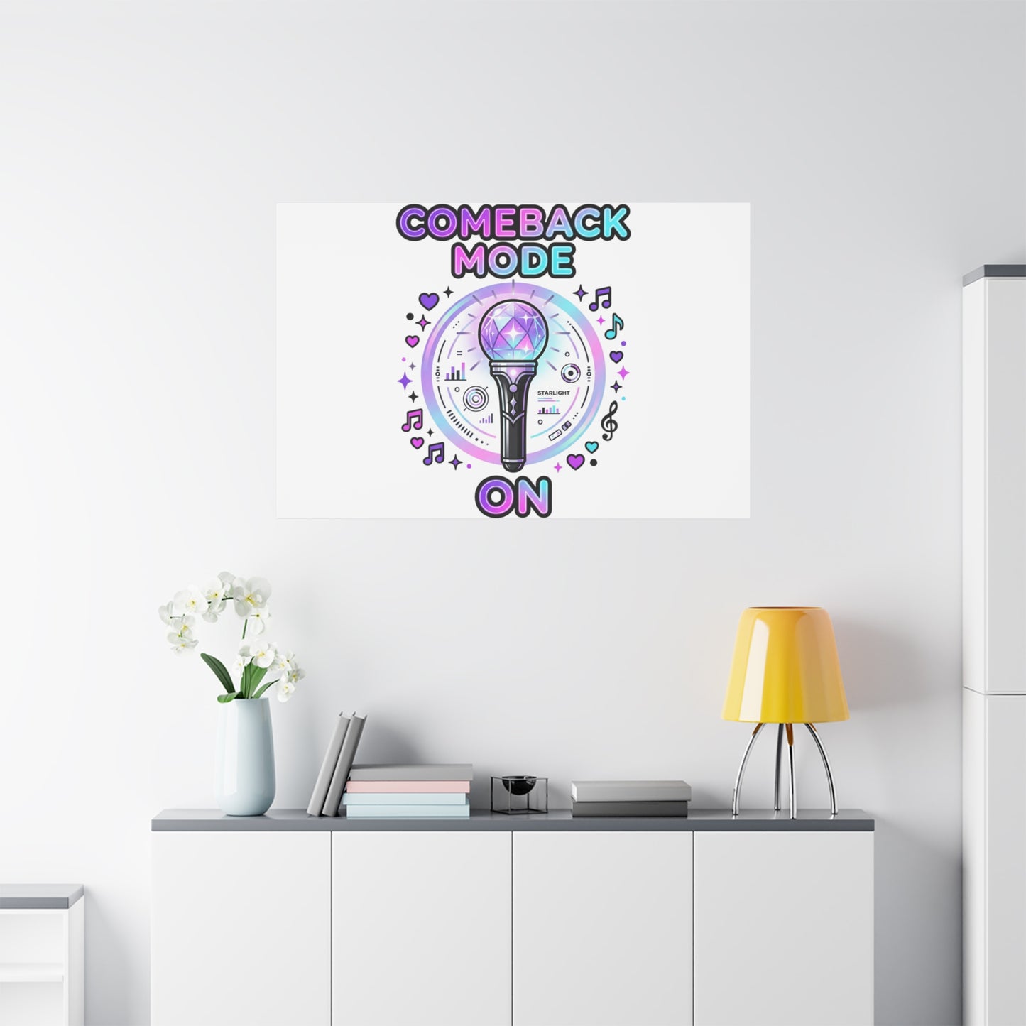 Comeback Mode On Canvas, K-pop Fan Art | Lightstick, Purple Era