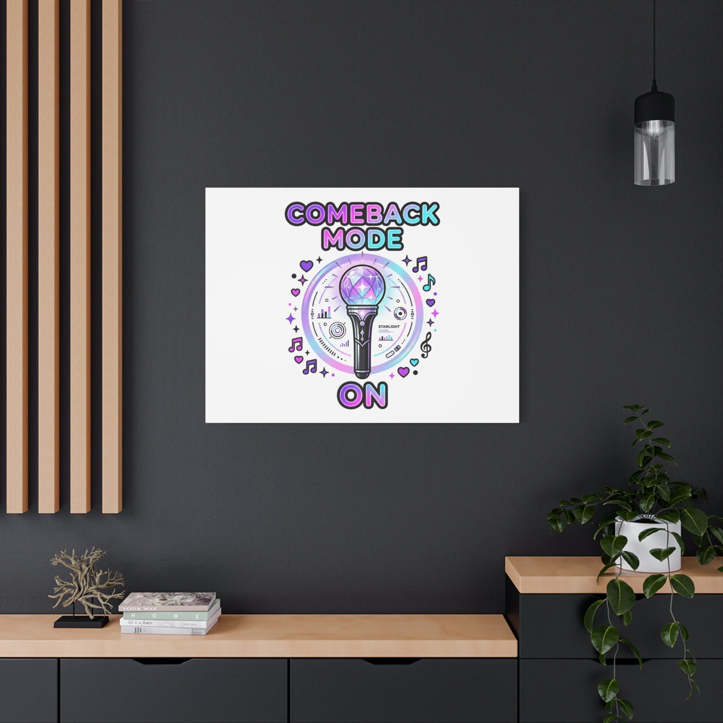 Comeback Mode On Canvas, K-pop Fan Art | Lightstick, Purple Era
