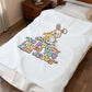 No Bunny Loves You Like Jesus Plush Blanket | Easter Christian, Pastel Retro Faith Humor