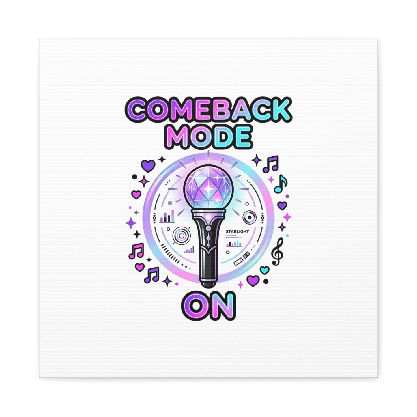 Comeback Mode On Canvas, K-pop Fan Art | Lightstick, Purple Era