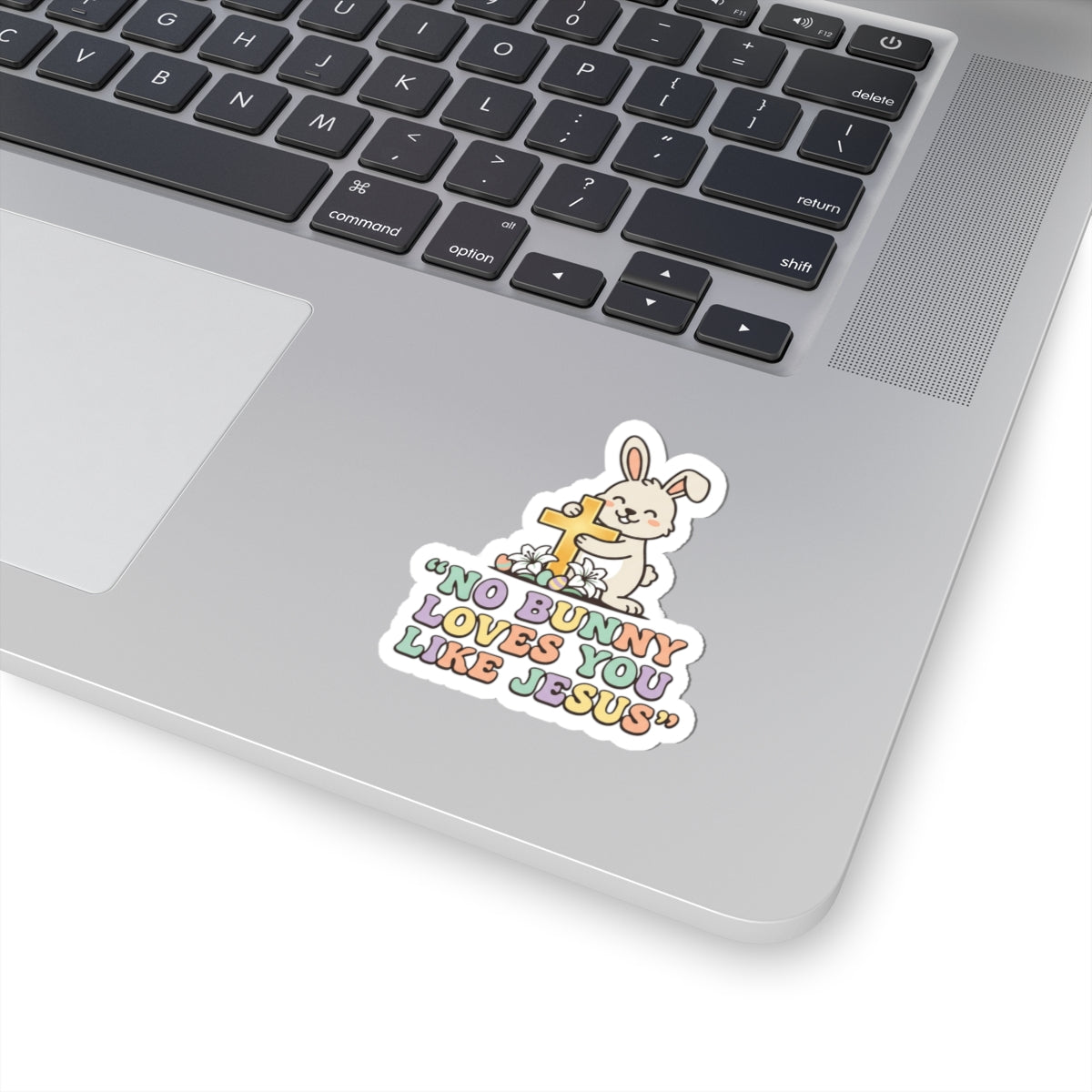 No Bunny Loves You Like Jesus Kiss-Cut Stickers | Easter Christian, Pastel Retro