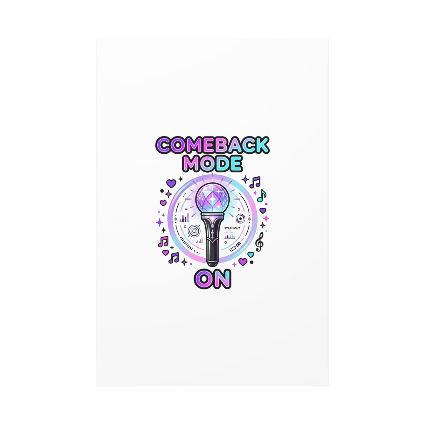 Comeback Mode On Canvas, K-pop Fan Art | Lightstick, Purple Era