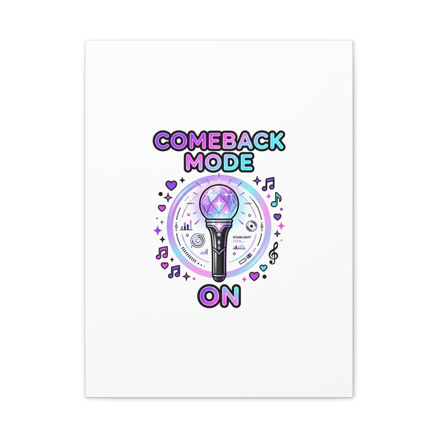 Comeback Mode On Canvas, K-pop Fan Art | Lightstick, Purple Era