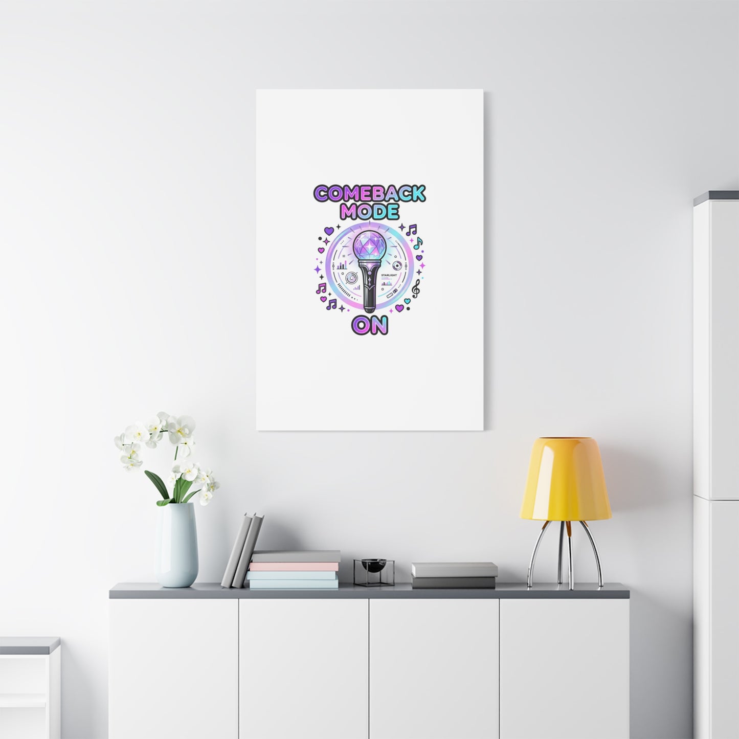Comeback Mode On Canvas, K-pop Fan Art | Lightstick, Purple Era