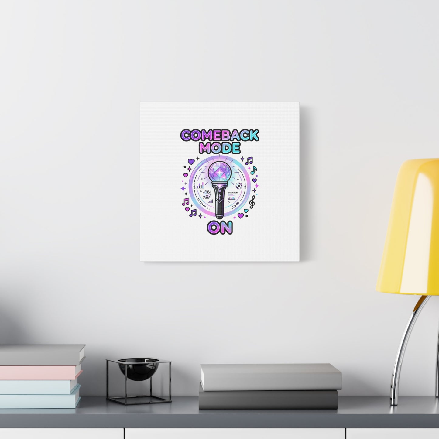 Comeback Mode On Canvas, K-pop Fan Art | Lightstick, Purple Era