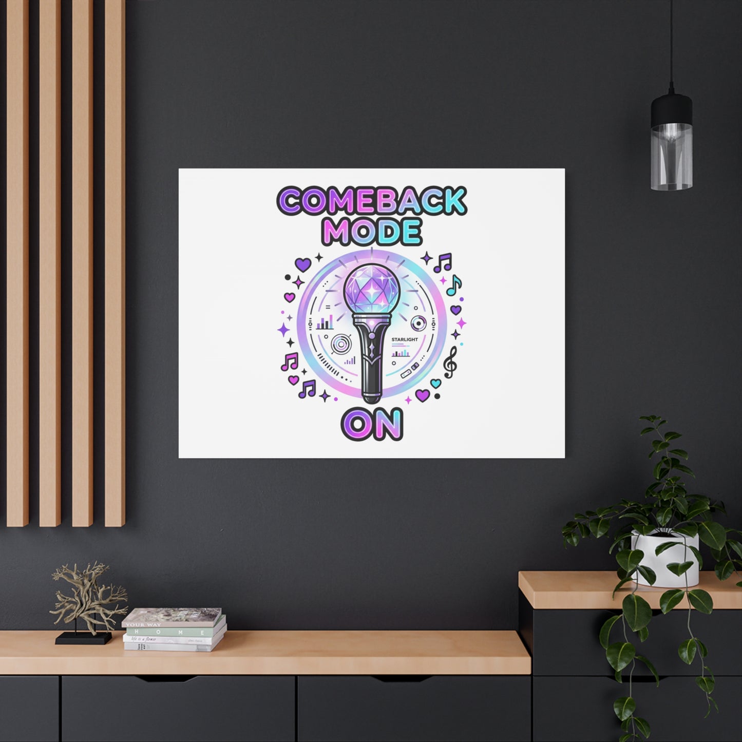 Comeback Mode On Canvas, K-pop Fan Art | Lightstick, Purple Era