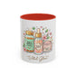 Skincare Vitamins Serum Illustration Mug | Accent Coffee Mug