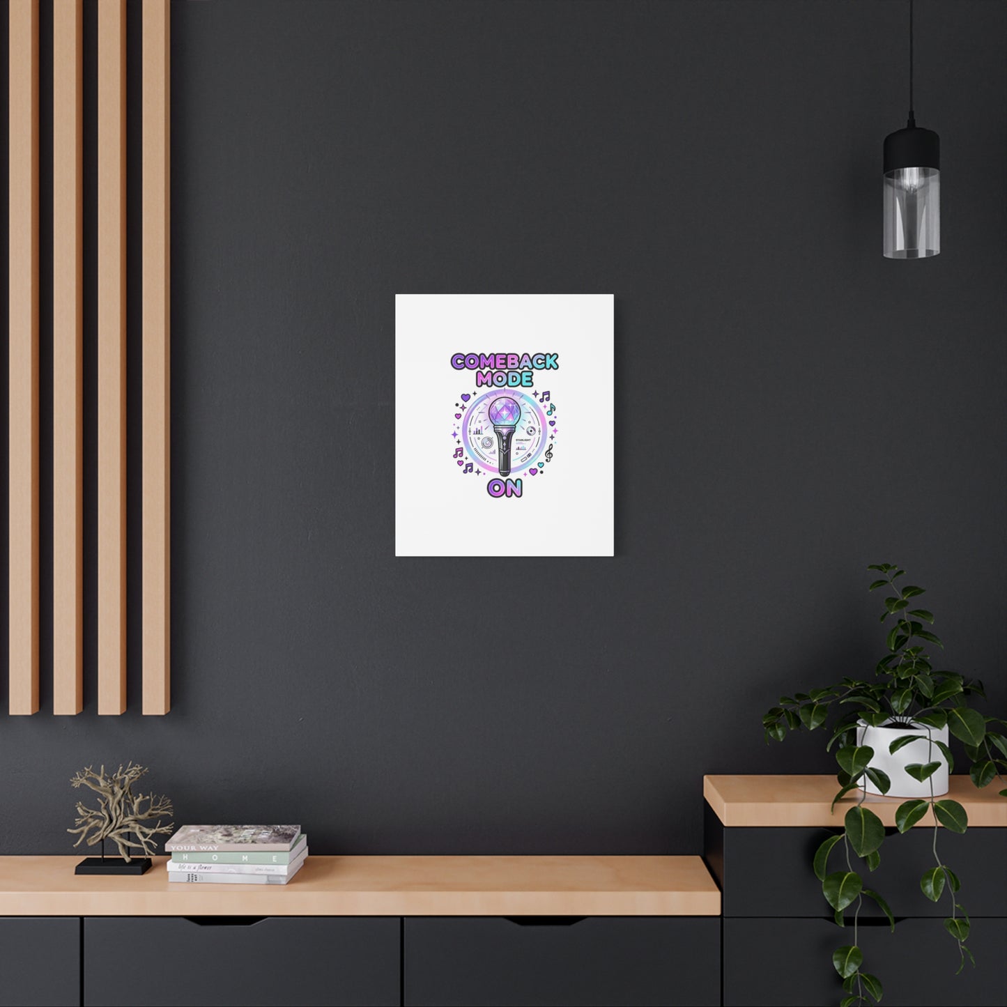 Comeback Mode On Canvas, K-pop Fan Art | Lightstick, Purple Era