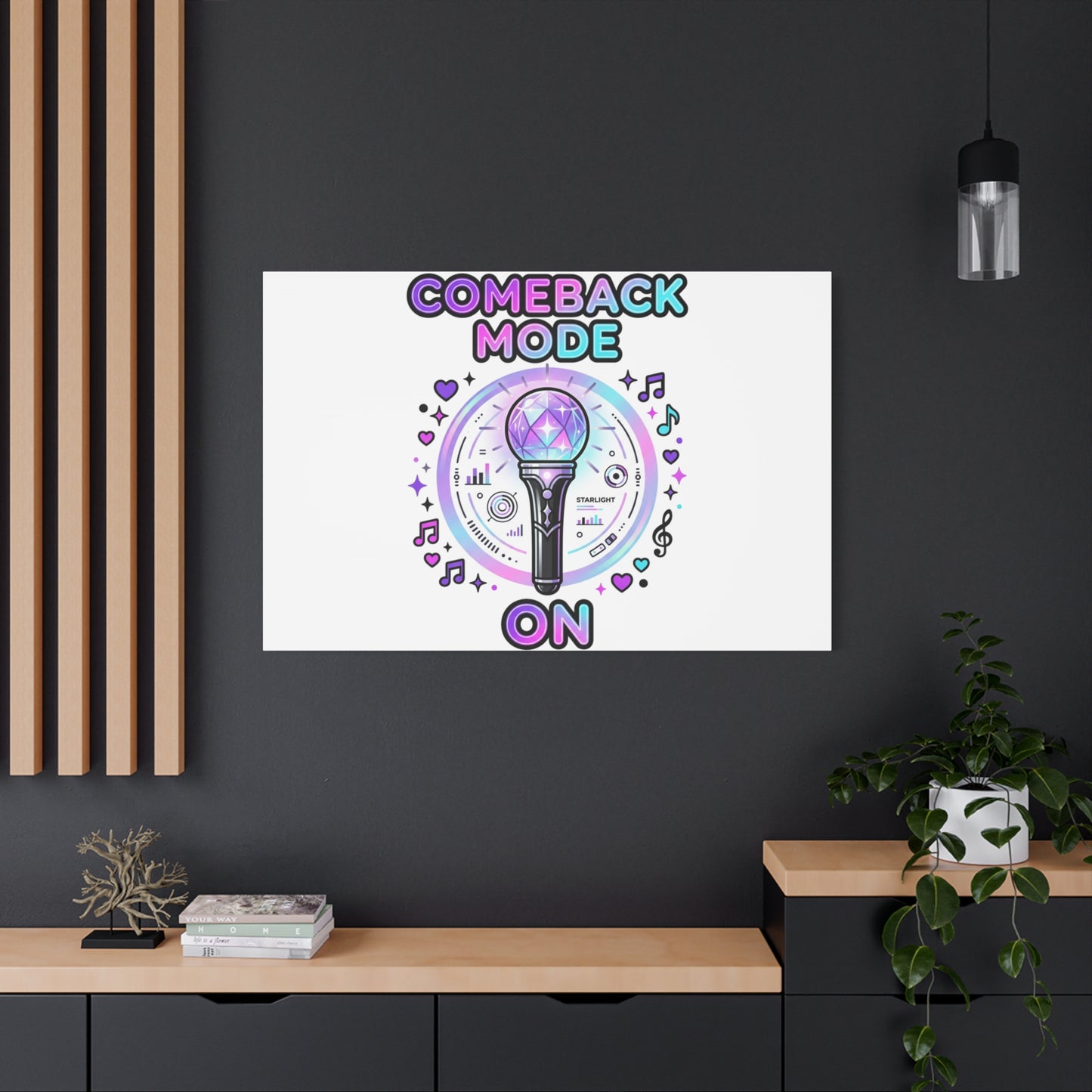 Comeback Mode On Canvas, K-pop Fan Art | Lightstick, Purple Era