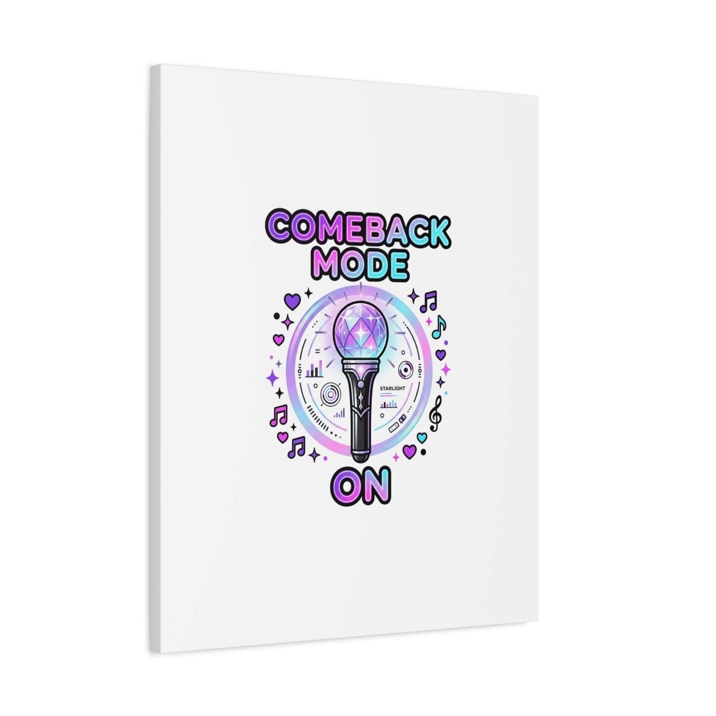 Comeback Mode On Canvas, K-pop Fan Art | Lightstick, Purple Era