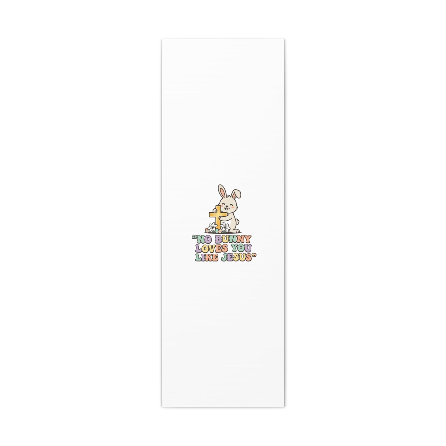 No Bunny Loves You Like Jesus Canvas | Easter Christian, Pastel Retro
