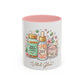 Skincare Vitamins Serum Illustration Mug | Accent Coffee Mug