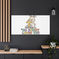 No Bunny Loves You Like Jesus Canvas | Easter Christian, Pastel Retro