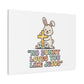No Bunny Loves You Like Jesus Canvas | Easter Christian, Pastel Retro