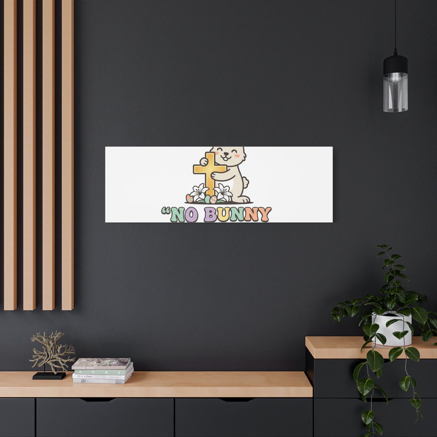 No Bunny Loves You Like Jesus Canvas | Easter Christian, Pastel Retro
