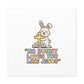 No Bunny Loves You Like Jesus Canvas | Easter Christian, Pastel Retro
