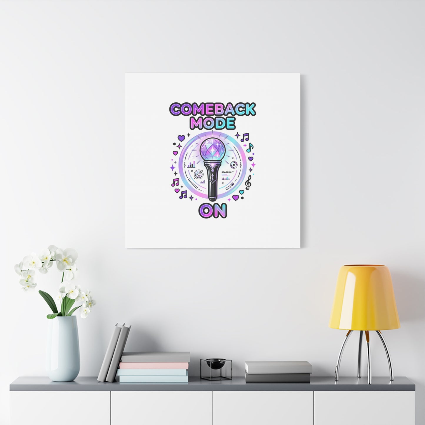 Comeback Mode On Canvas, K-pop Fan Art | Lightstick, Purple Era