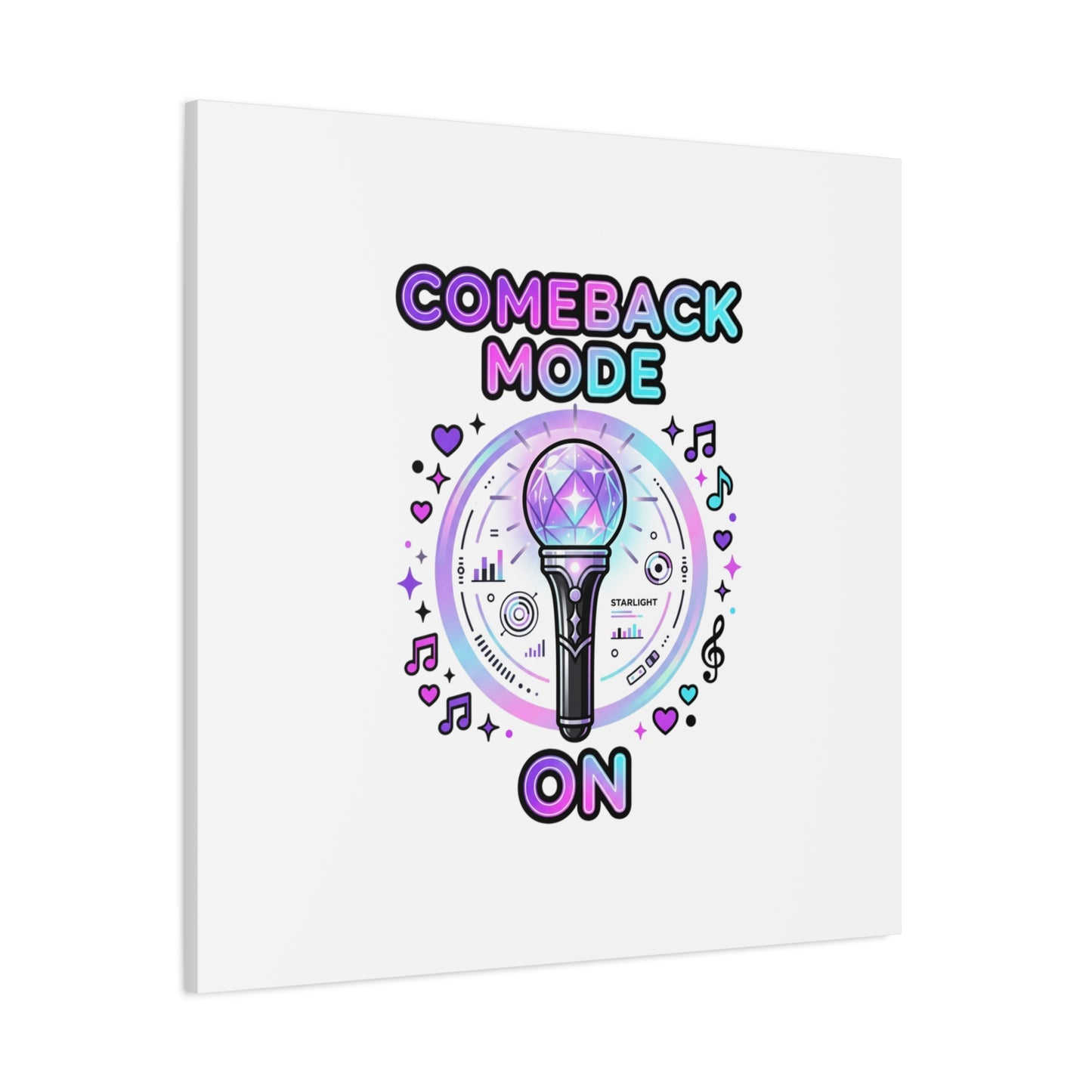 Comeback Mode On Canvas, K-pop Fan Art | Lightstick, Purple Era