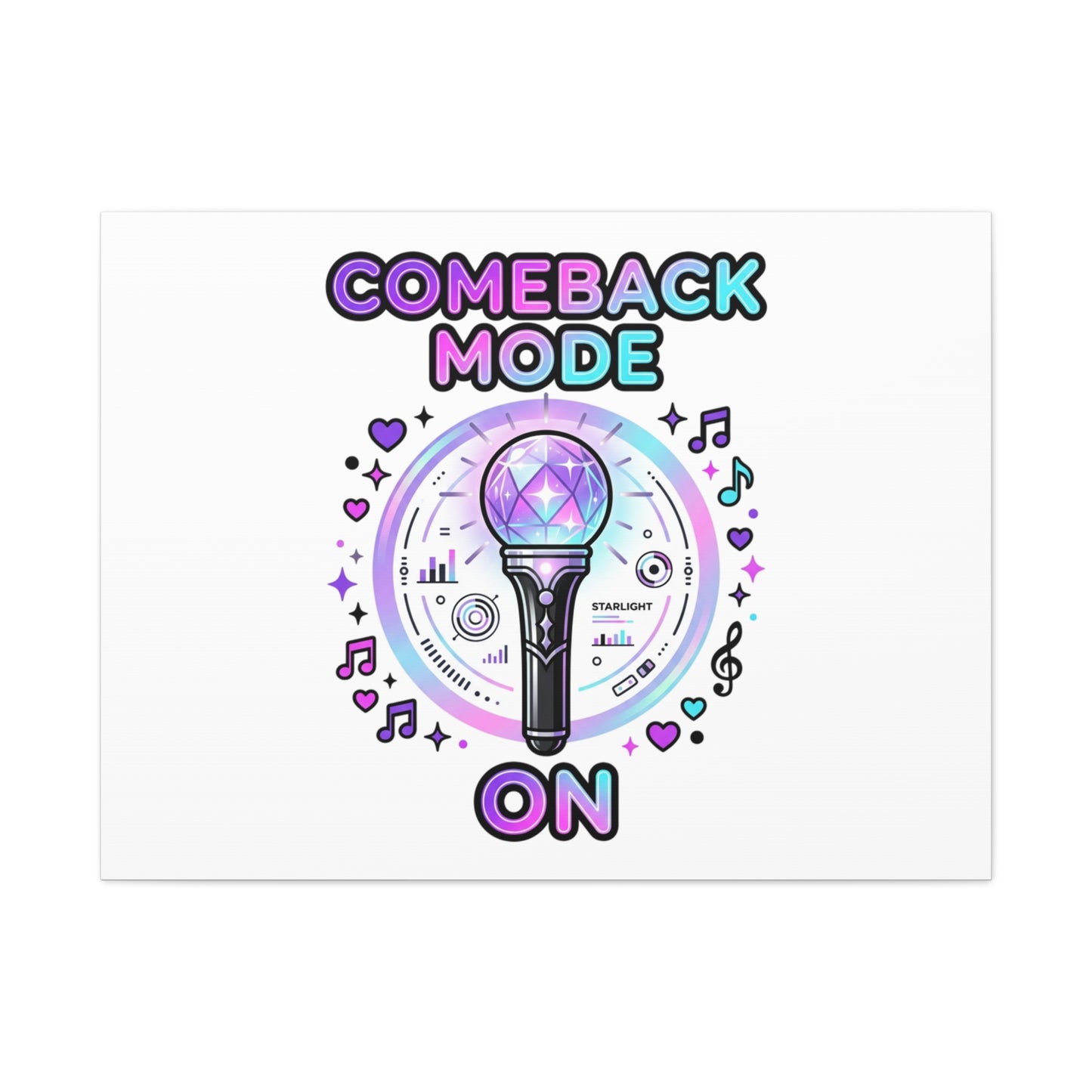 Comeback Mode On Canvas, K-pop Fan Art | Lightstick, Purple Era