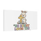 No Bunny Loves You Like Jesus Canvas | Easter Christian, Pastel Retro