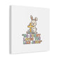 No Bunny Loves You Like Jesus Canvas | Easter Christian, Pastel Retro