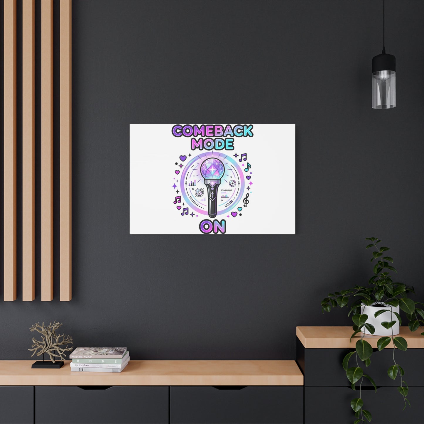 Comeback Mode On Canvas, K-pop Fan Art | Lightstick, Purple Era