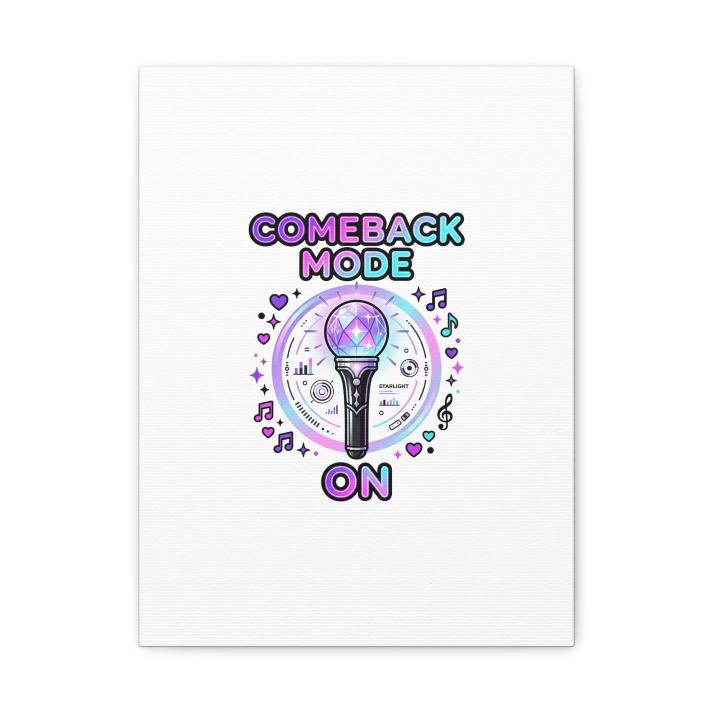 Comeback Mode On Canvas, K-pop Fan Art | Lightstick, Purple Era