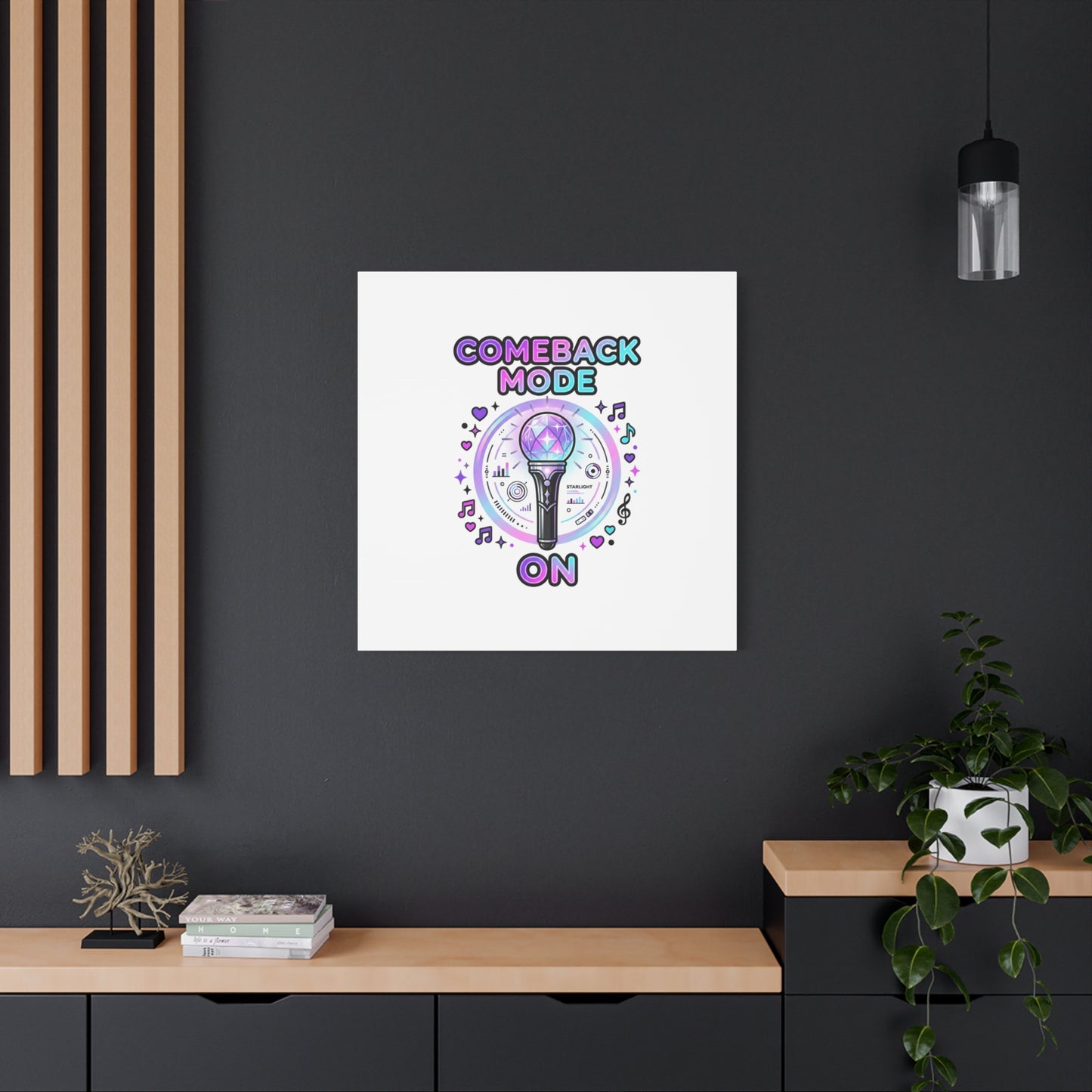 Comeback Mode On Canvas, K-pop Fan Art | Lightstick, Purple Era
