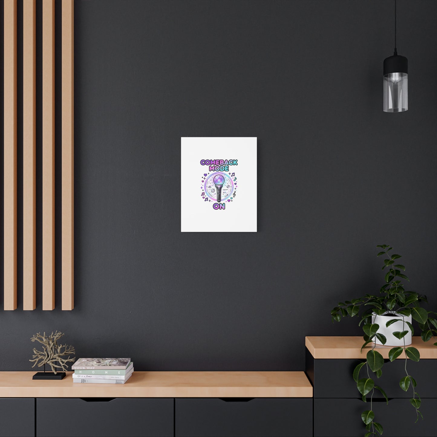 Comeback Mode On Canvas, K-pop Fan Art | Lightstick, Purple Era