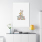No Bunny Loves You Like Jesus Canvas | Easter Christian, Pastel Retro