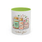 Skincare Vitamins Serum Illustration Mug | Accent Coffee Mug