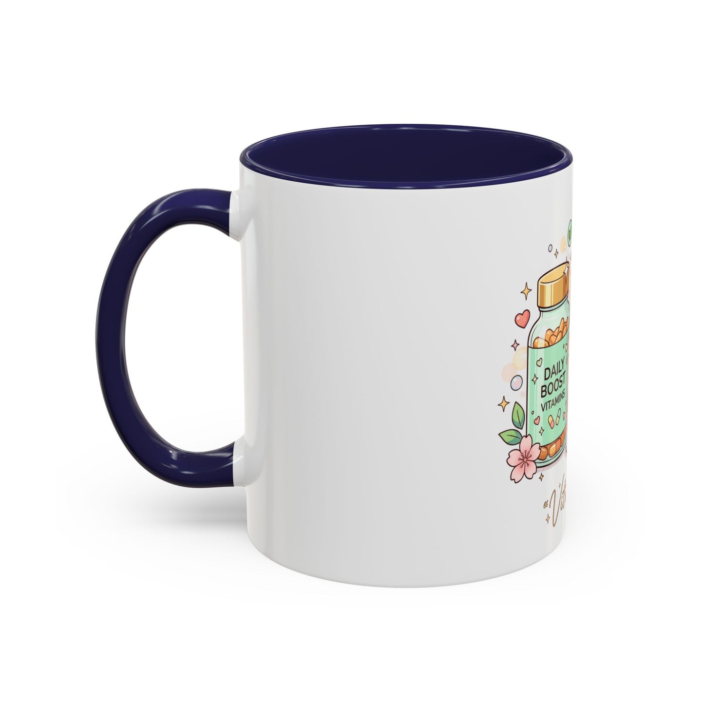 Skincare Vitamins Serum Illustration Mug | Accent Coffee Mug