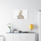 No Bunny Loves You Like Jesus Canvas | Easter Christian, Pastel Retro