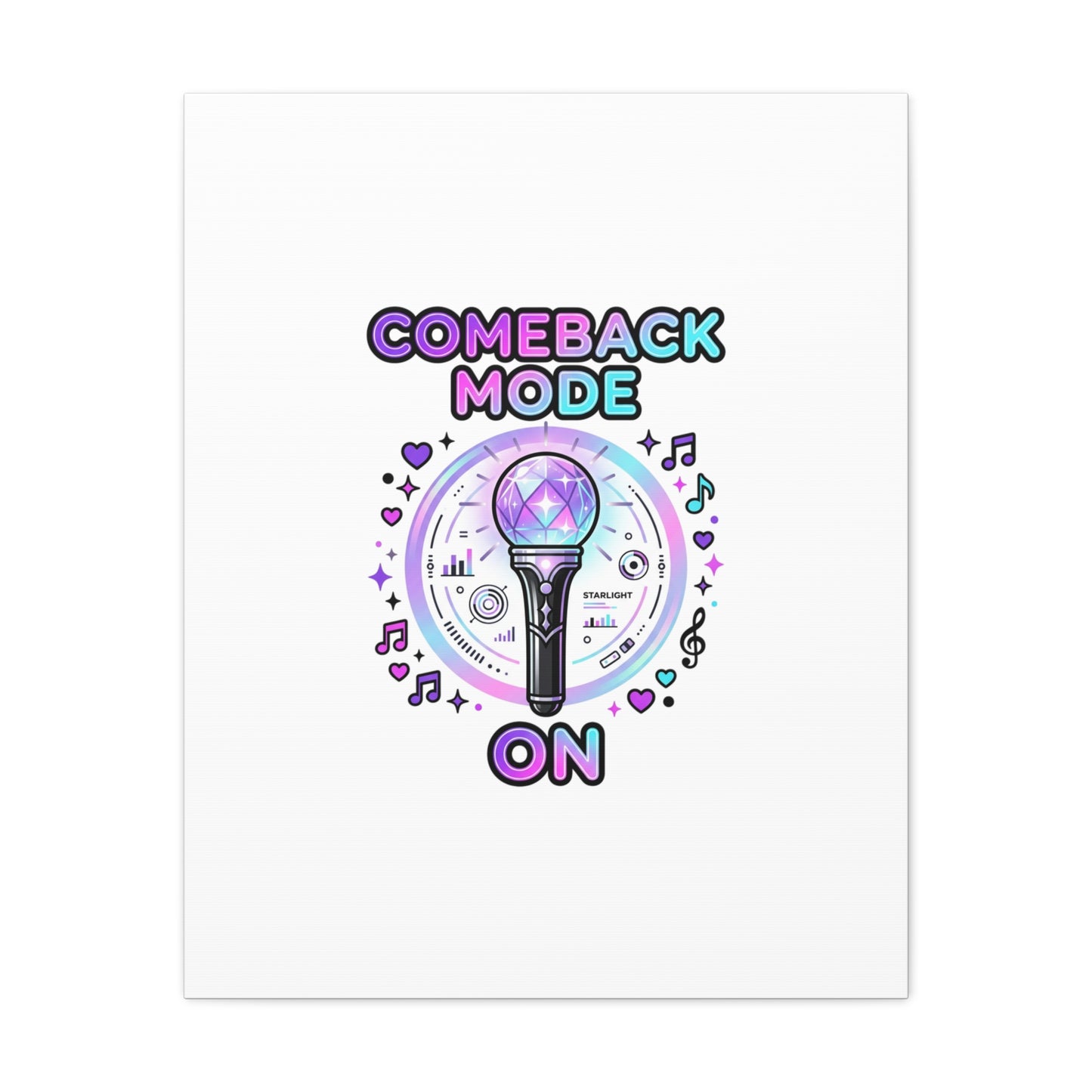 Comeback Mode On Canvas, K-pop Fan Art | Lightstick, Purple Era