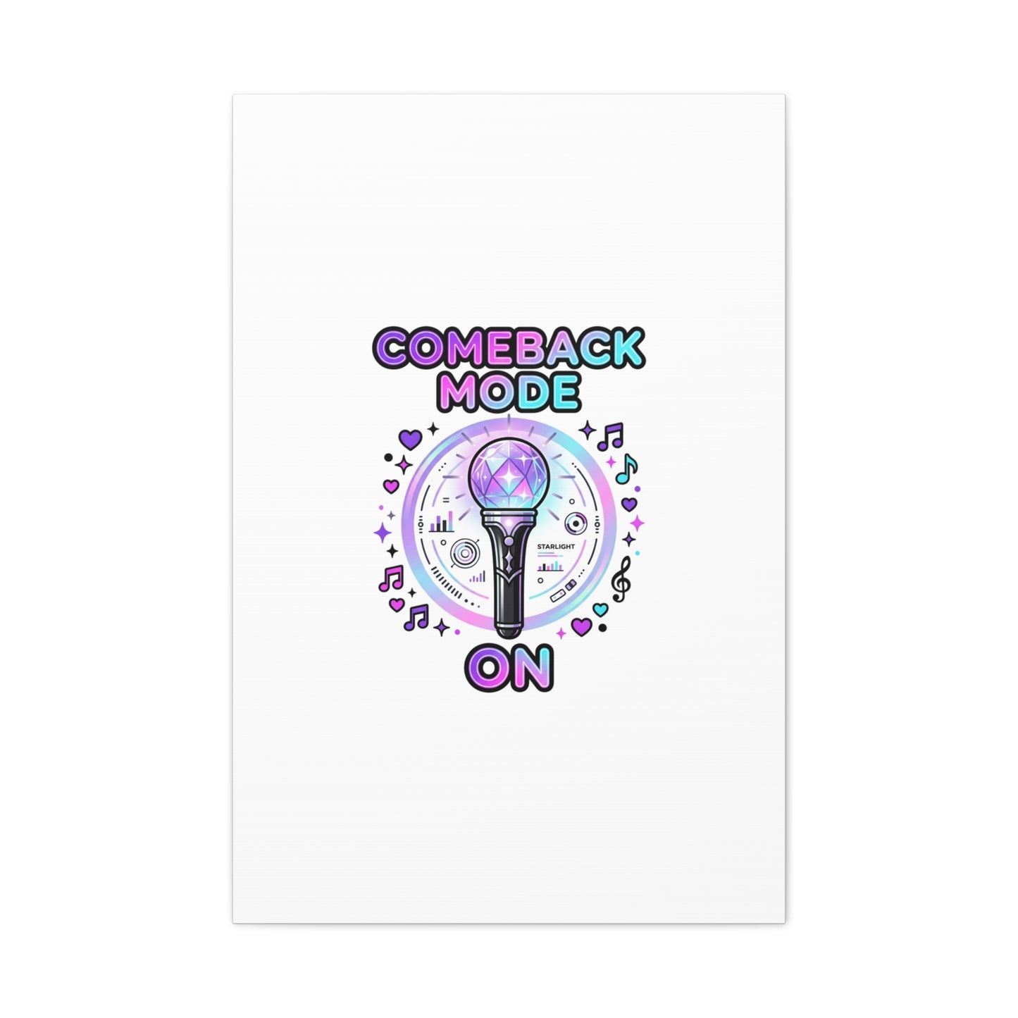 Comeback Mode On Canvas, K-pop Fan Art | Lightstick, Purple Era