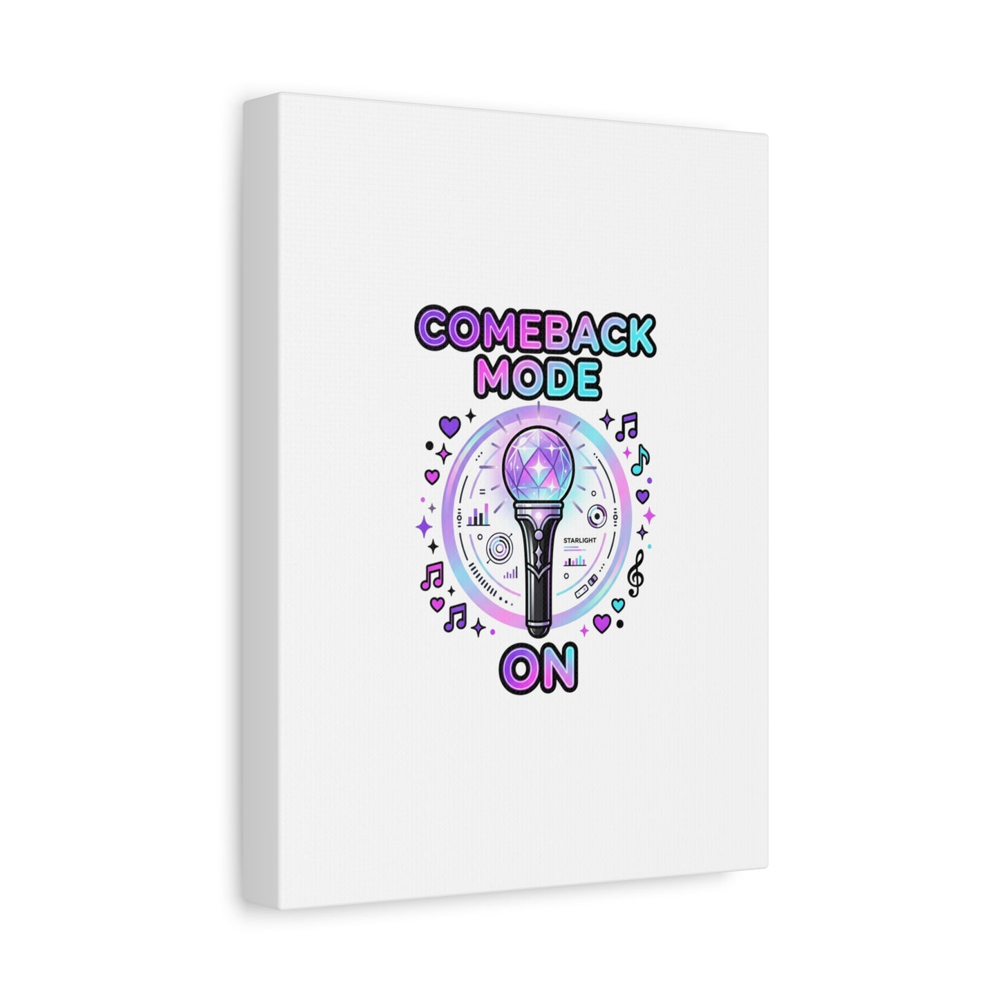 Comeback Mode On Canvas, K-pop Fan Art | Lightstick, Purple Era