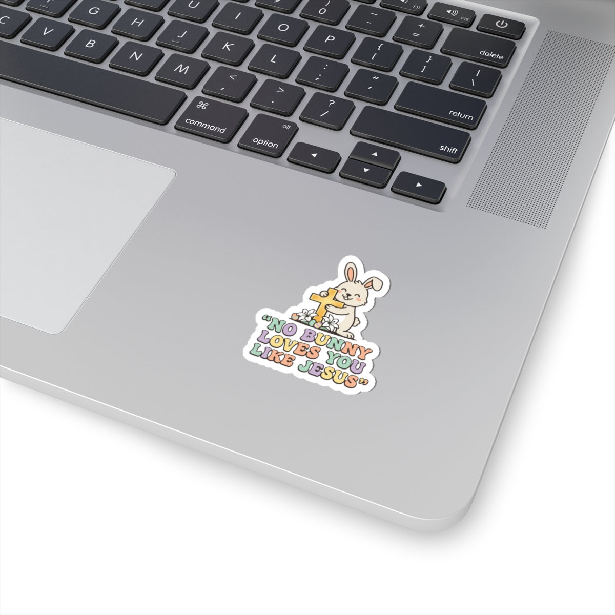 No Bunny Loves You Like Jesus Kiss-Cut Stickers | Easter Christian, Pastel Retro