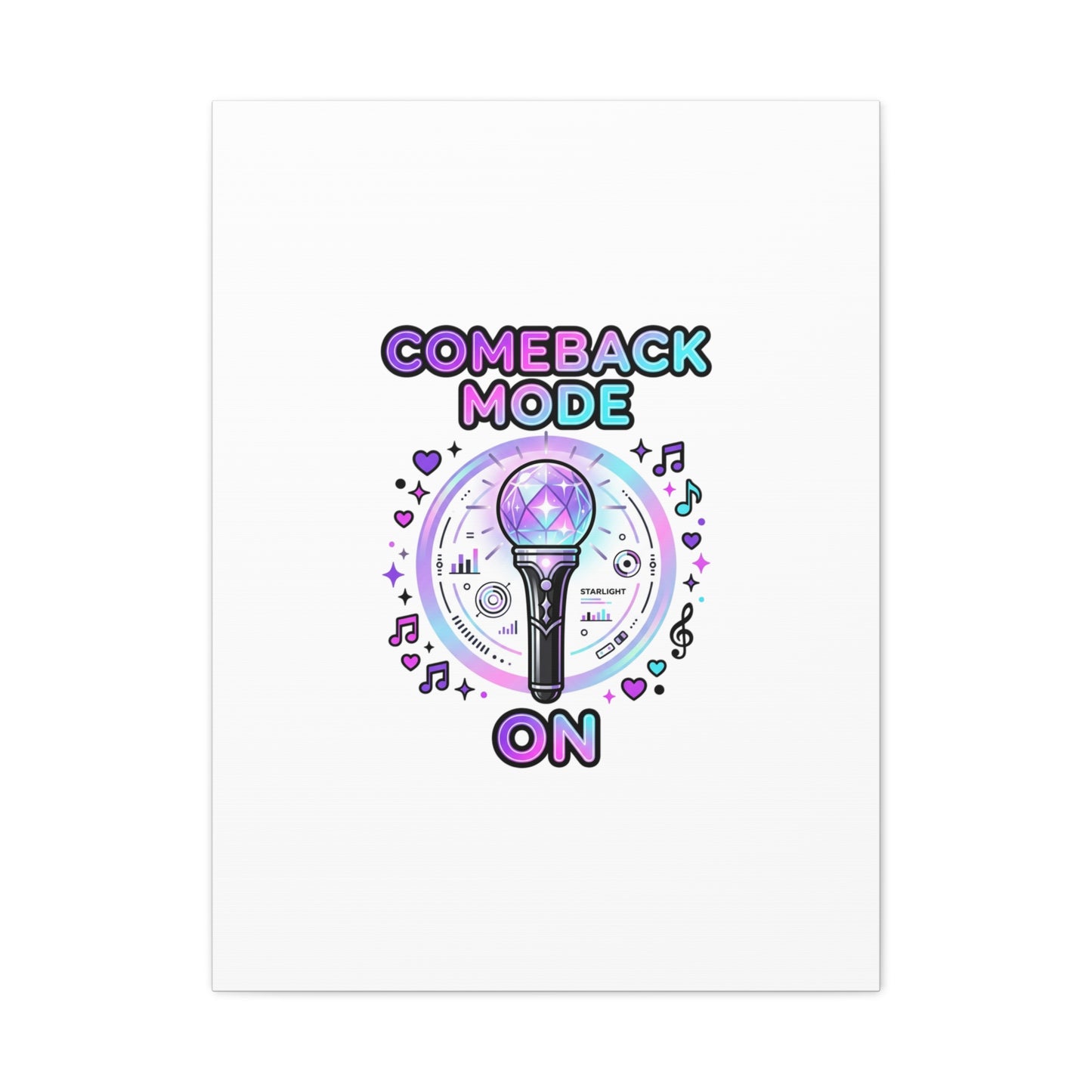 Comeback Mode On Canvas, K-pop Fan Art | Lightstick, Purple Era