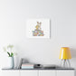 No Bunny Loves You Like Jesus Canvas | Easter Christian, Pastel Retro