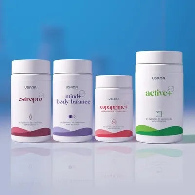 USANA Thrive Menopause Support Pack EstroPro Mind + Body Balance CopaPrime+ Active+ 4pcs NEW