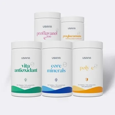 USANA Essentials Pack CellSentials Proflavanol C200 Poly C Proglucamune 5pcs NEW