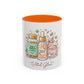 Skincare Vitamins Serum Illustration Mug | Accent Coffee Mug