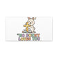 No Bunny Loves You Like Jesus Canvas | Easter Christian, Pastel Retro