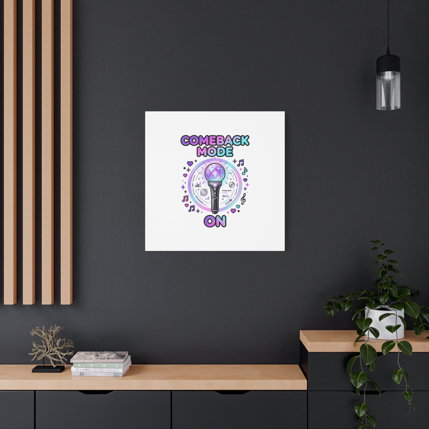 Comeback Mode On Canvas, K-pop Fan Art | Lightstick, Purple Era
