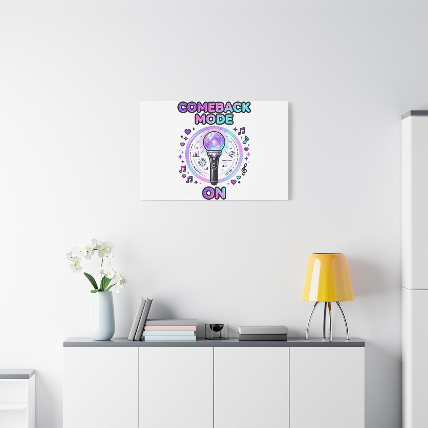 Comeback Mode On Canvas, K-pop Fan Art | Lightstick, Purple Era