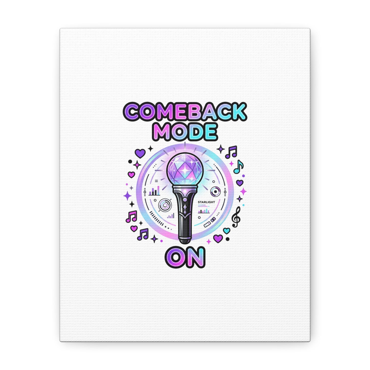 Comeback Mode On Canvas, K-pop Fan Art | Lightstick, Purple Era