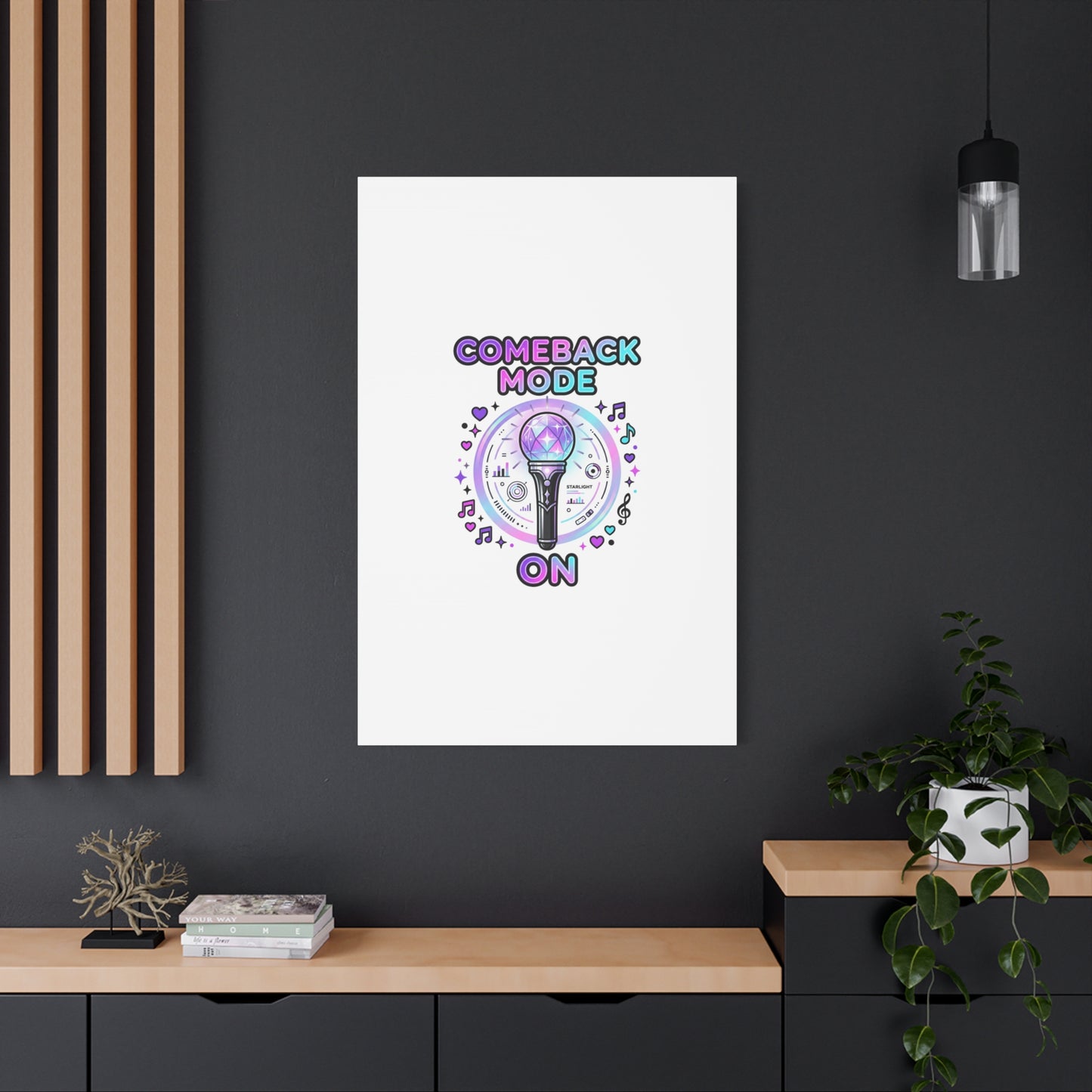 Comeback Mode On Canvas, K-pop Fan Art | Lightstick, Purple Era