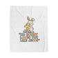 No Bunny Loves You Like Jesus Plush Blanket | Easter Christian, Pastel Retro Faith Humor