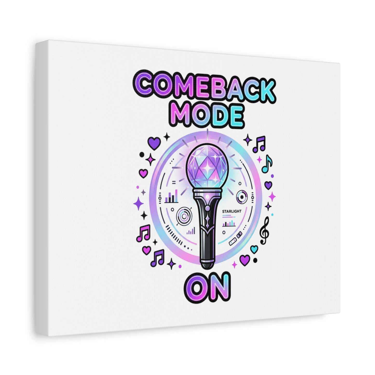 Comeback Mode On Canvas, K-pop Fan Art | Lightstick, Purple Era